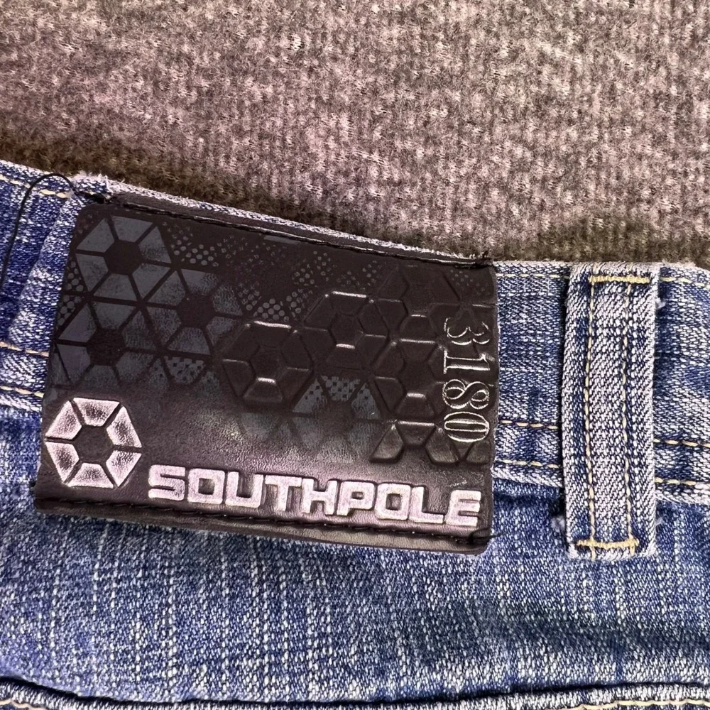VTG Southpole Jeans Men 29x29 Red Tab 3180 Y2K Streetwear Baggy Relaxed Straight